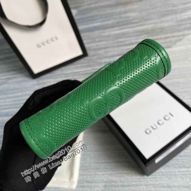Gucci新款包包 古馳小斜挎包 Gucci迷你手機袋 625571綠皮  ydg3045